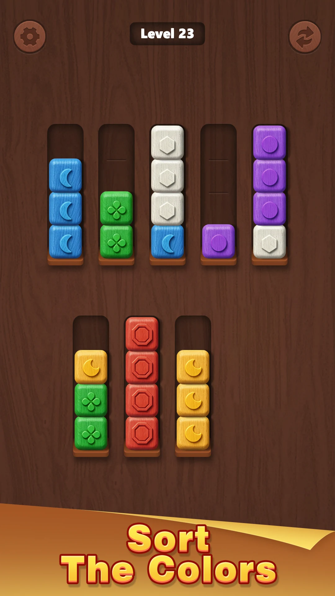 Wood Sort - Color Puzzle Game screenshot